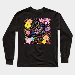 Bright Autumn Floral Long Sleeve T-Shirt